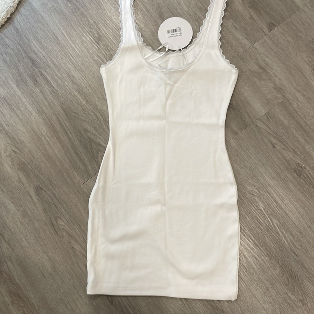 Princess Polly Organic Sekris Mini Dress in White Size 4 - Picture 6 of 11